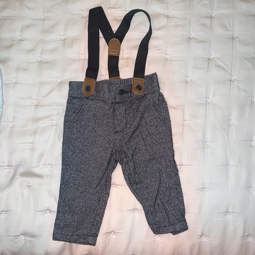 Gymboree dress pants with suspenders